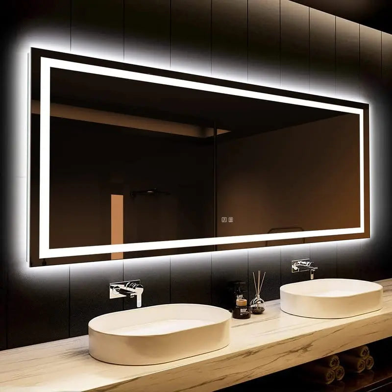 Deluxe Center Glow LED Bathroom Mirror - CosmoGloⓇ