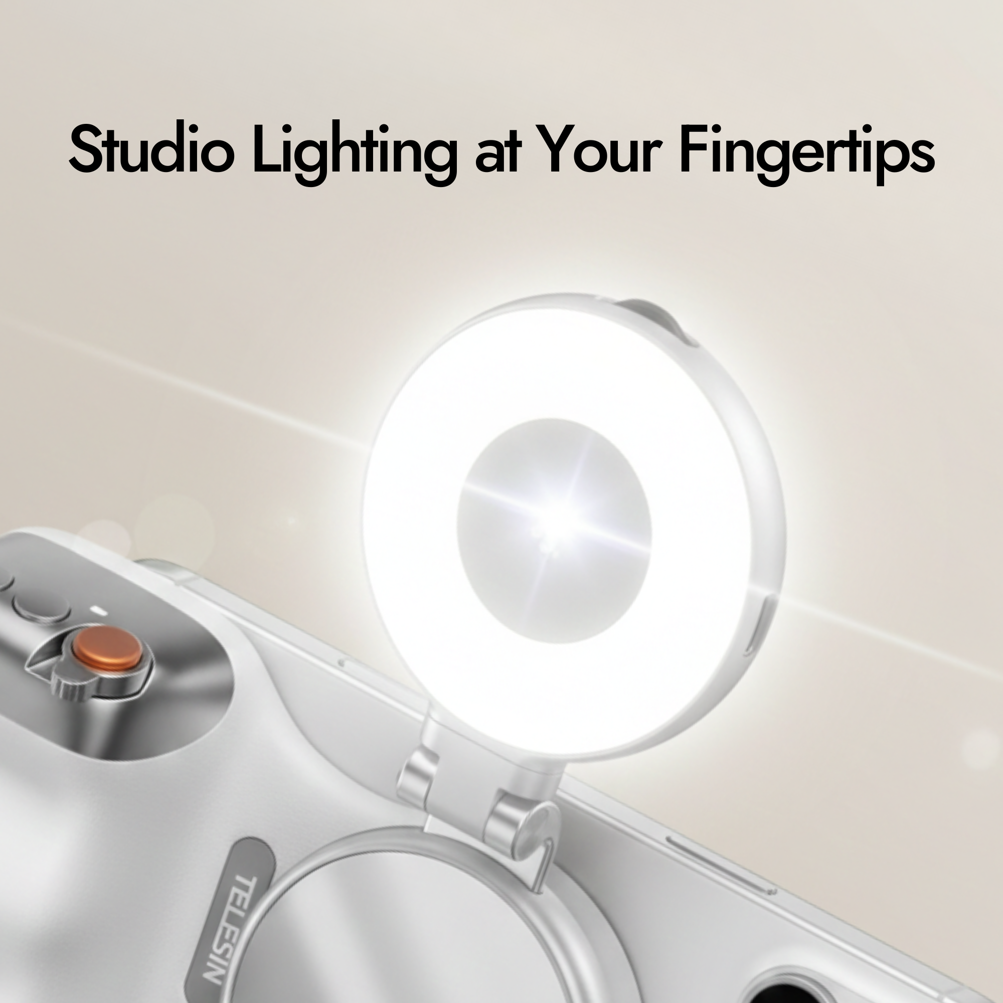 CosmoGloⓇ Fun Shot Magnetic Grip2 accessory with a sleek design, featuring magnetic attachment and ergonomic grip for camera or device use.
