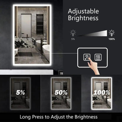 Hausvita Deluxe Edge Glow LED Bathroom Mirror - CosmoGloⓇ