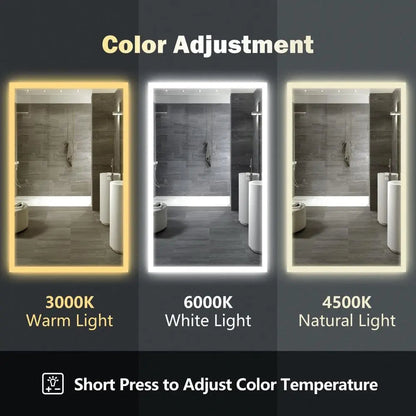 Hausvita Deluxe Edge Glow LED Bathroom Mirror - CosmoGloⓇ