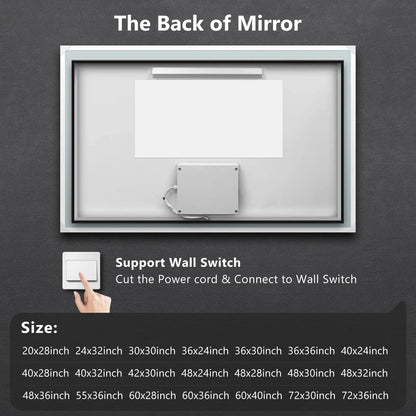 Hausvita Deluxe Edge Glow LED Bathroom Mirror - CosmoGloⓇ
