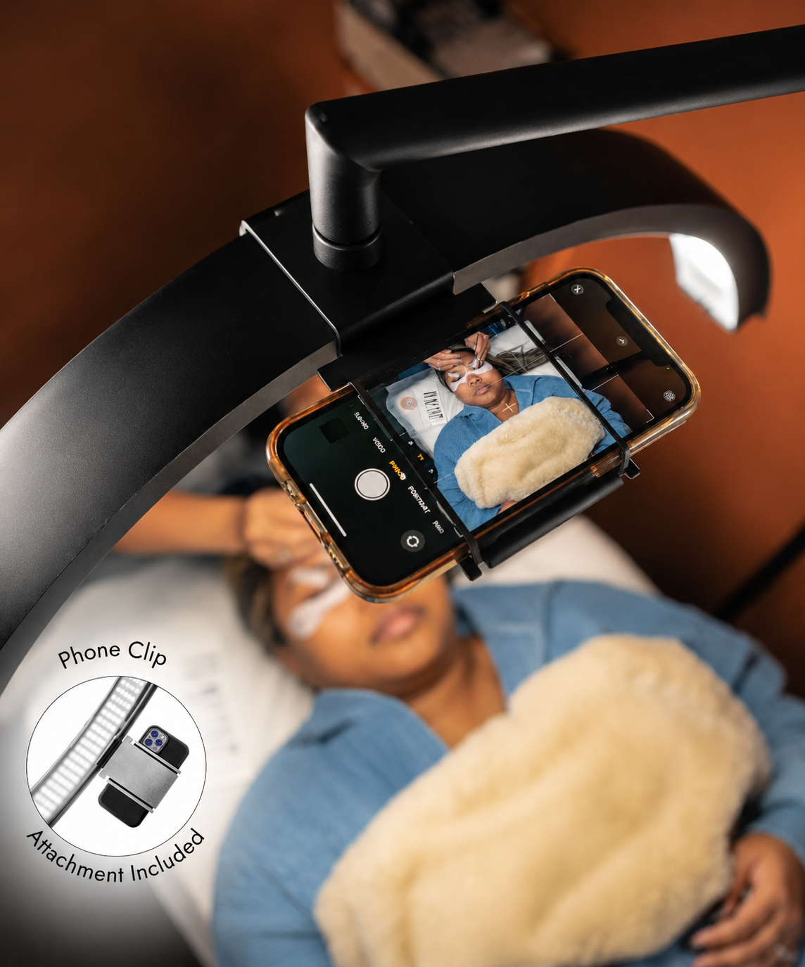 cosmoglo phone mount for capturing content during services