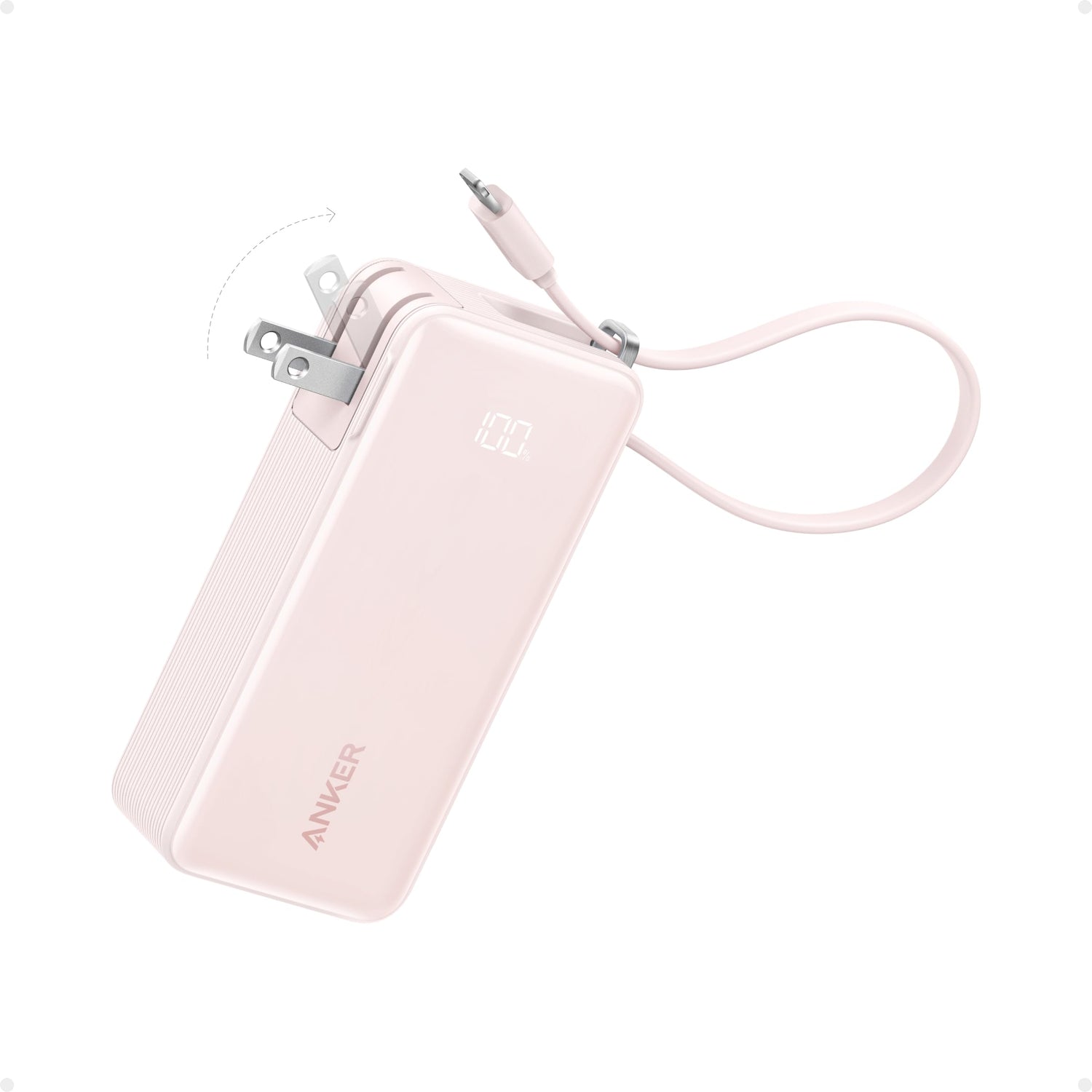 Anker Power Bank (10K, Fusion, Built-In Cable) - CosmoGloⓇ