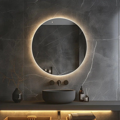 Round Backlit LED BATHROOMS Vanity  Mirrors With Dimmable Lights - CosmoGloⓇ