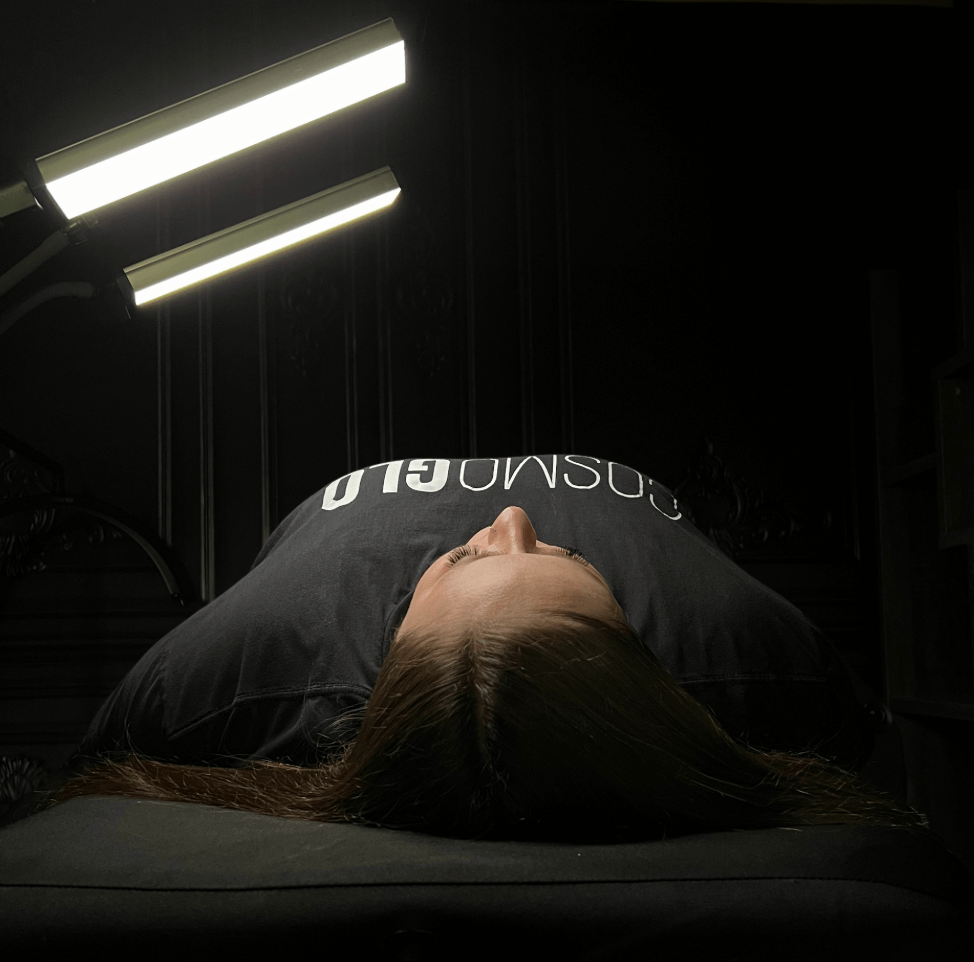 Awful lighting with Glamcor lights compared to CosmoGlo