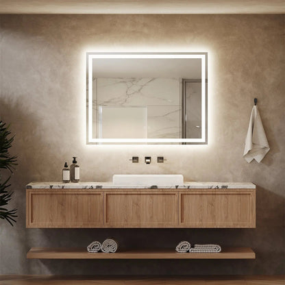 Standard Center Glow LED Bathroom Mirror - CosmoGloⓇ