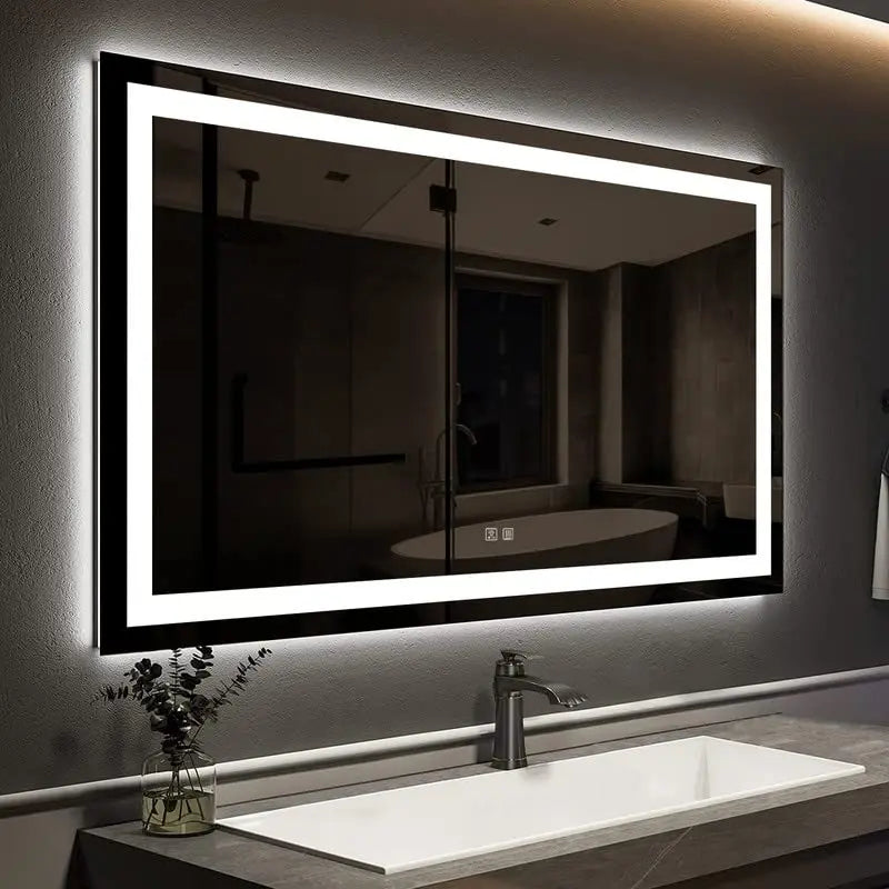 Standard Center Glow LED Bathroom Mirror - CosmoGloⓇ