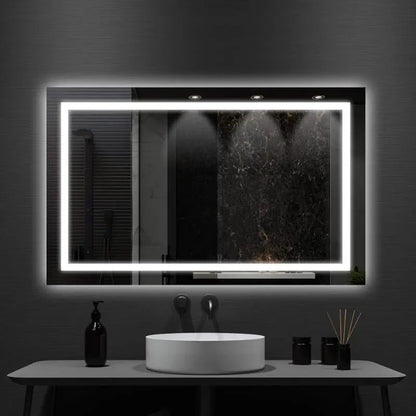 Standard Center Glow LED Bathroom Mirror - CosmoGloⓇ