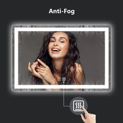 Standard Center Glow LED Bathroom Mirror - CosmoGloⓇ