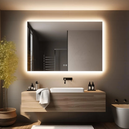 Standard Sleek Backlit LED Bathroom Mirror - CosmoGloⓇ