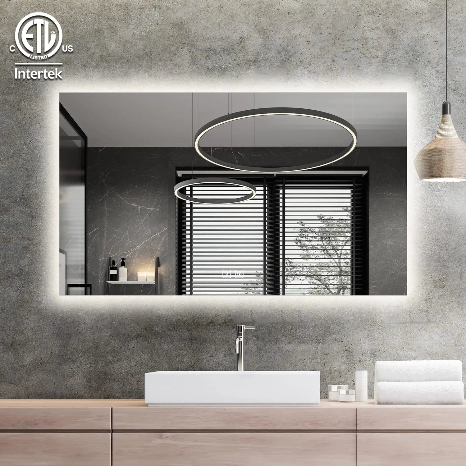 Standard Sleek Backlit LED Bathroom Mirror - CosmoGloⓇ