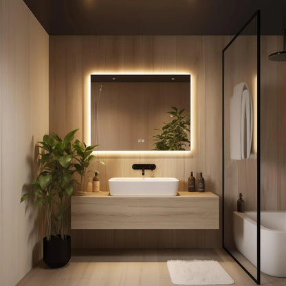 Standard Sleek Backlit LED Bathroom Mirror - CosmoGloⓇ