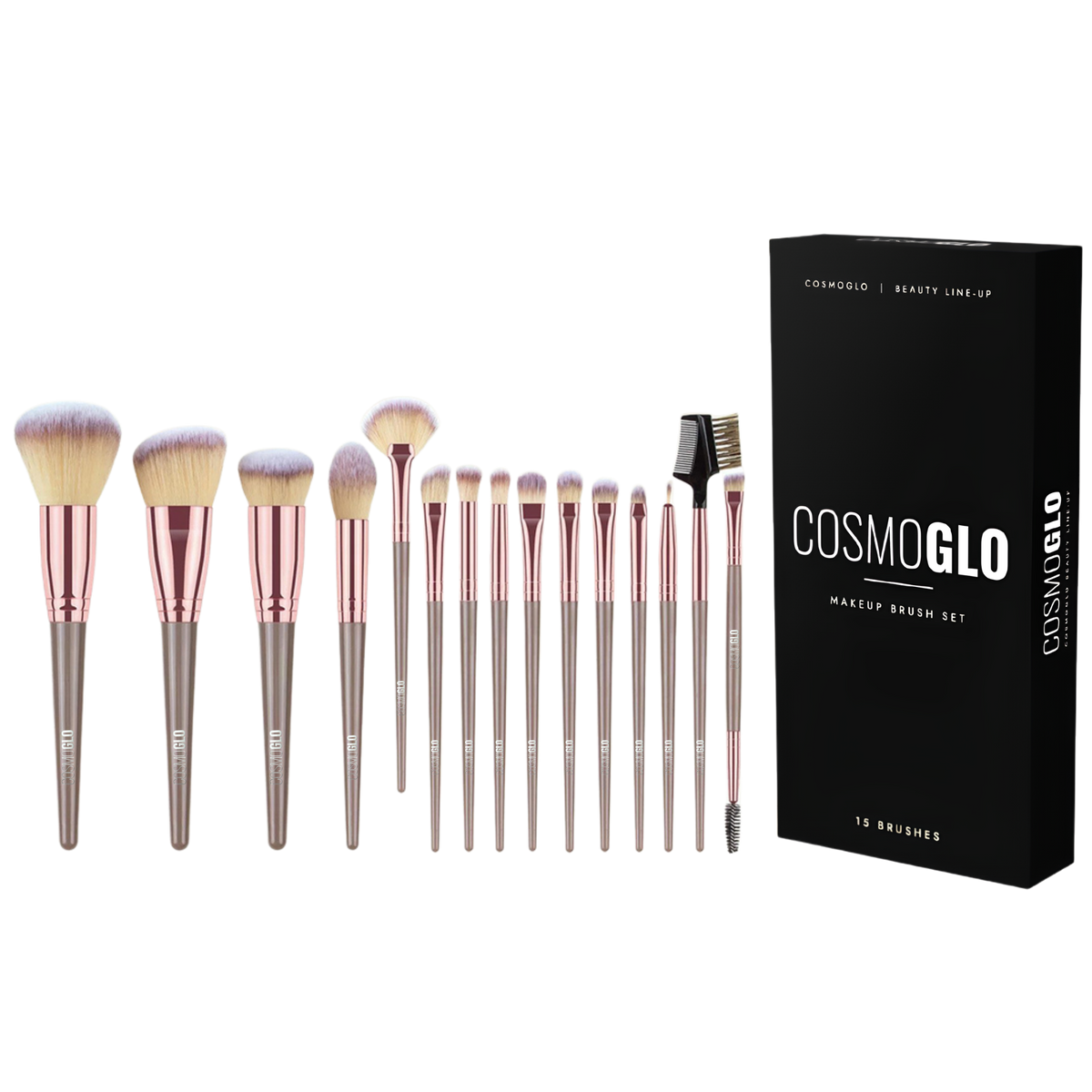 Beige Makeup Brush Set