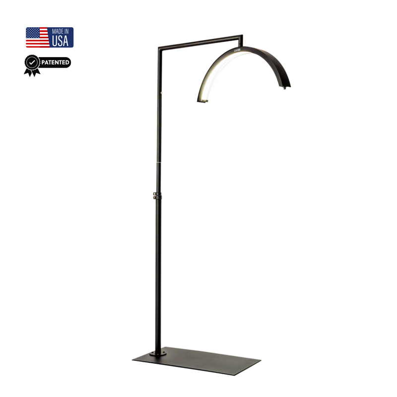 Black XL CosmoGloⓇ Light bundle featuring multiple sleek, black lighting units for enhanced ambiance and illumination.