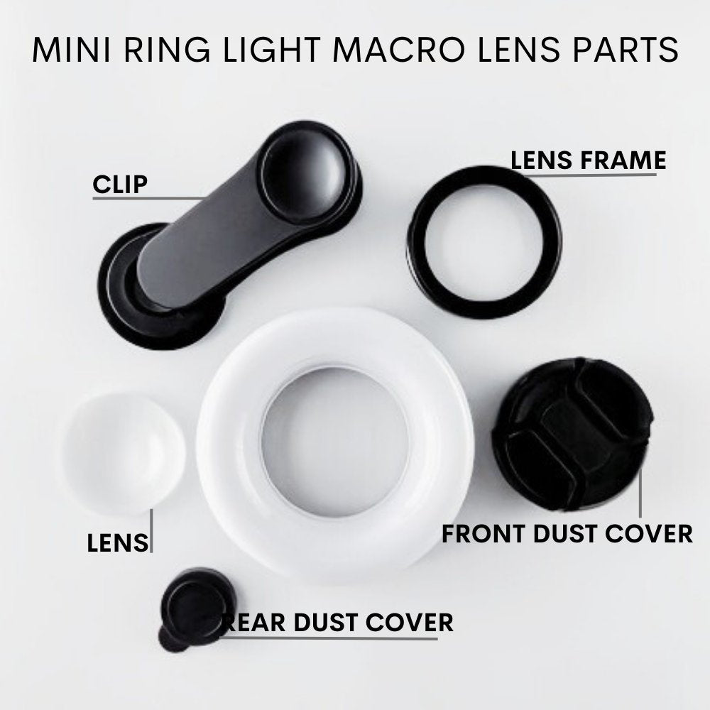 CosmoGlo Mini Ring Light Macro Lens - CosmoGloⓇAccessories