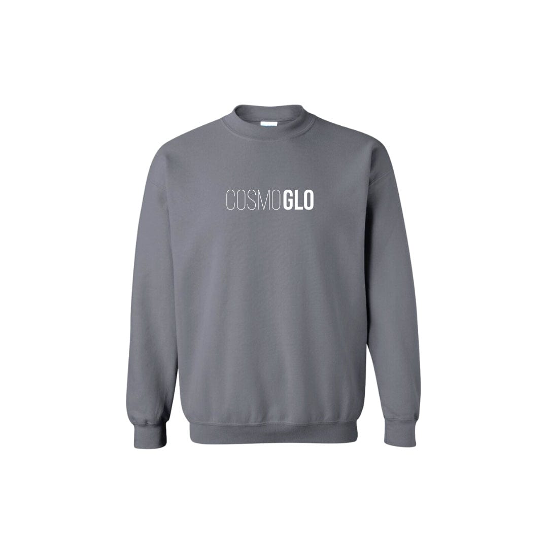 Grey Crewneck Pullover Sweatshirt - The CosmoGloApparel