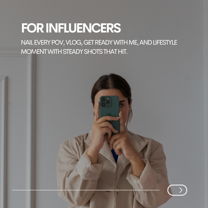 Compact foldable phone mount for influencers and content creators
