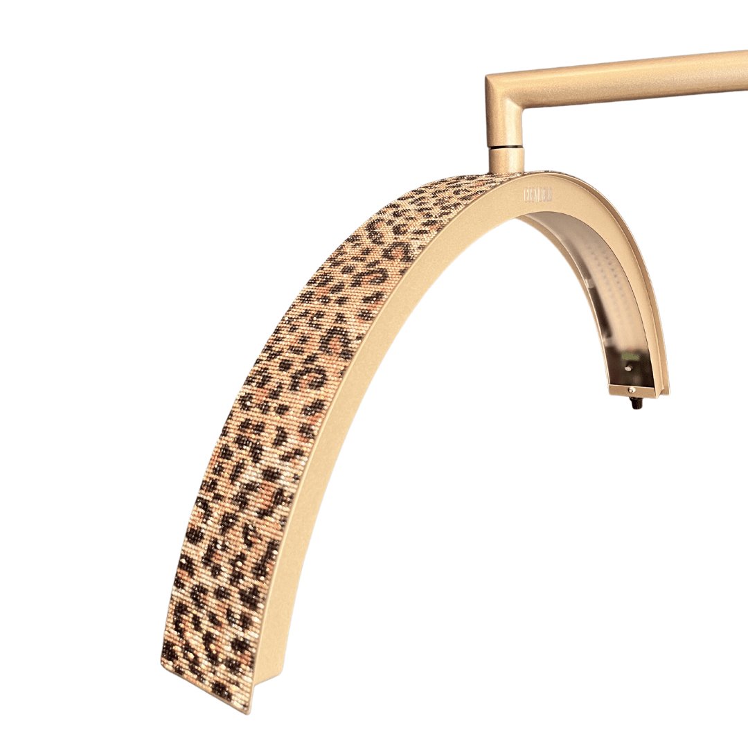 CosmoGlo Halo Accent Gems - Rhinestone, diamond, self stick, non damaging halo accent. leopard.