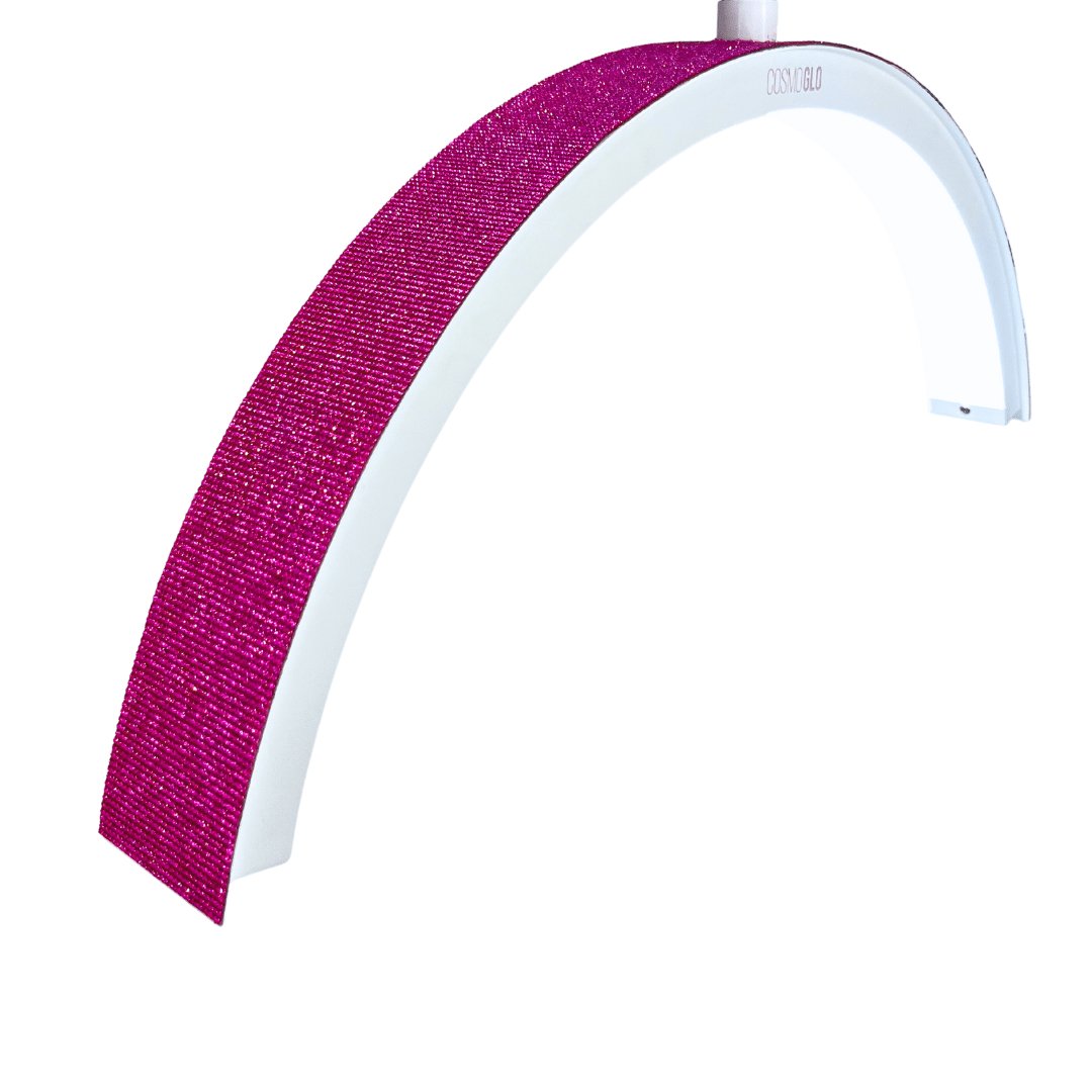 CosmoGlo Halo Accent Gems - Rhinestone, diamond, self stick, non damaging halo accent. Hot Pink.