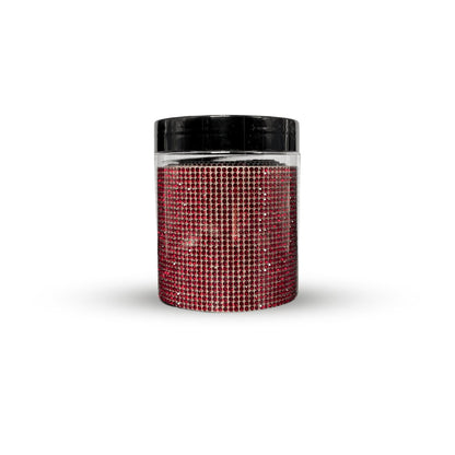 CosmoGlo Halo Accent Gems - Rhinestone, diamond, self stick, non damaging halo accent. Red, cherry.