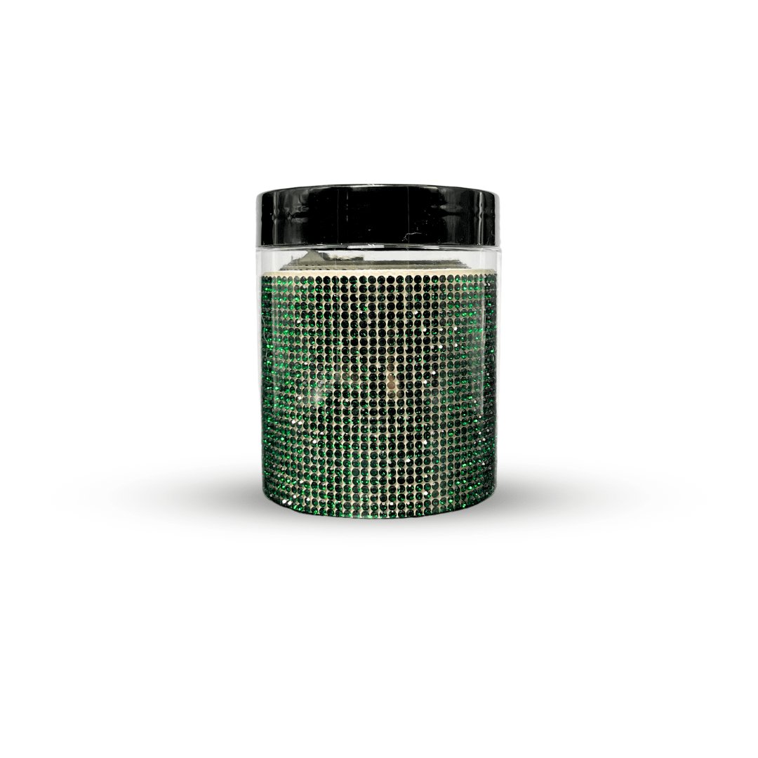 CosmoGlo Halo Accent Gems - Rhinestone, diamond, self stick, non damaging halo accent. Emerald.