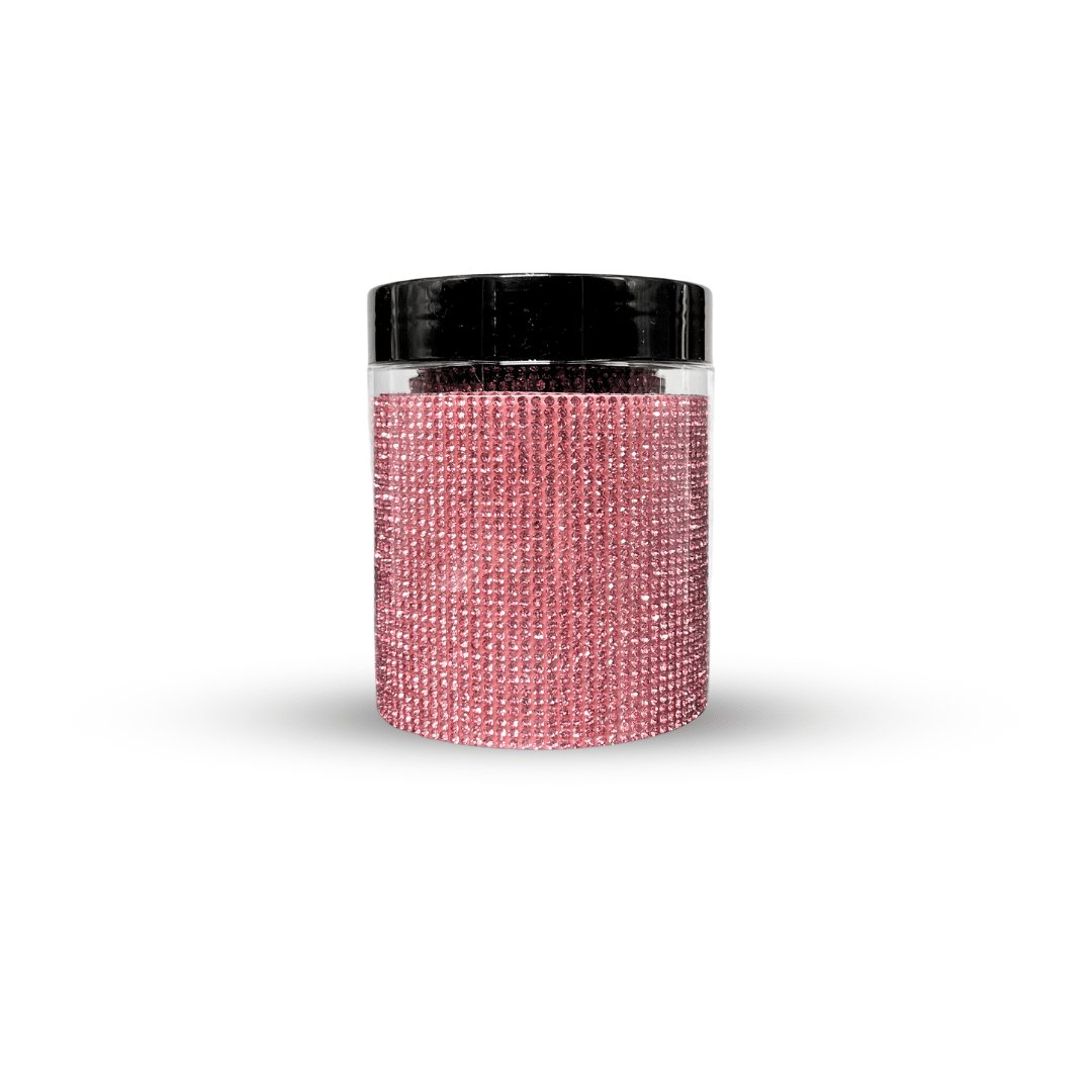 CosmoGlo Halo Accent Gems - Rhinestone, diamond, self stick, non damaging halo accent. Pink.