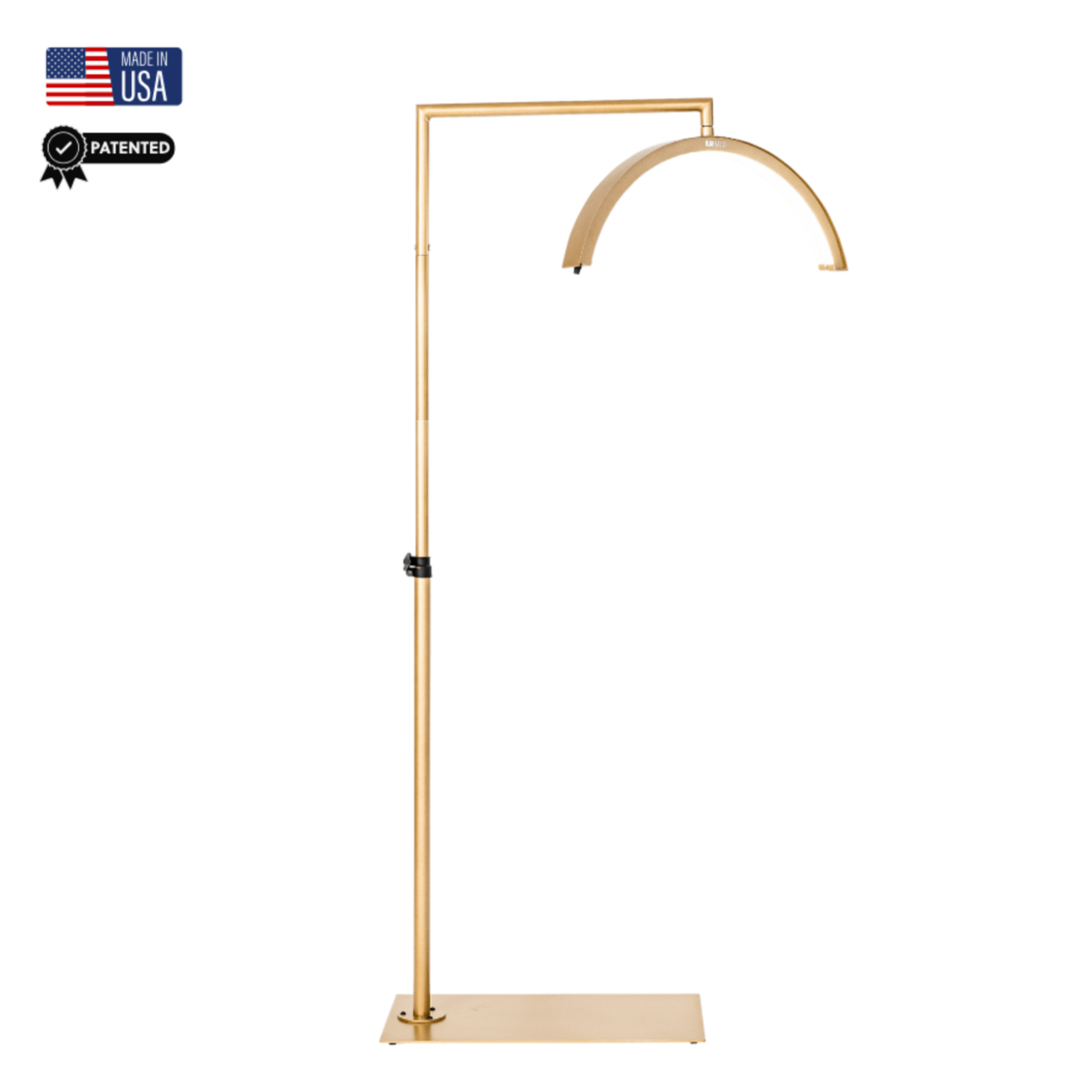 CosmoGlo XL black professional beauty salon floor lamp