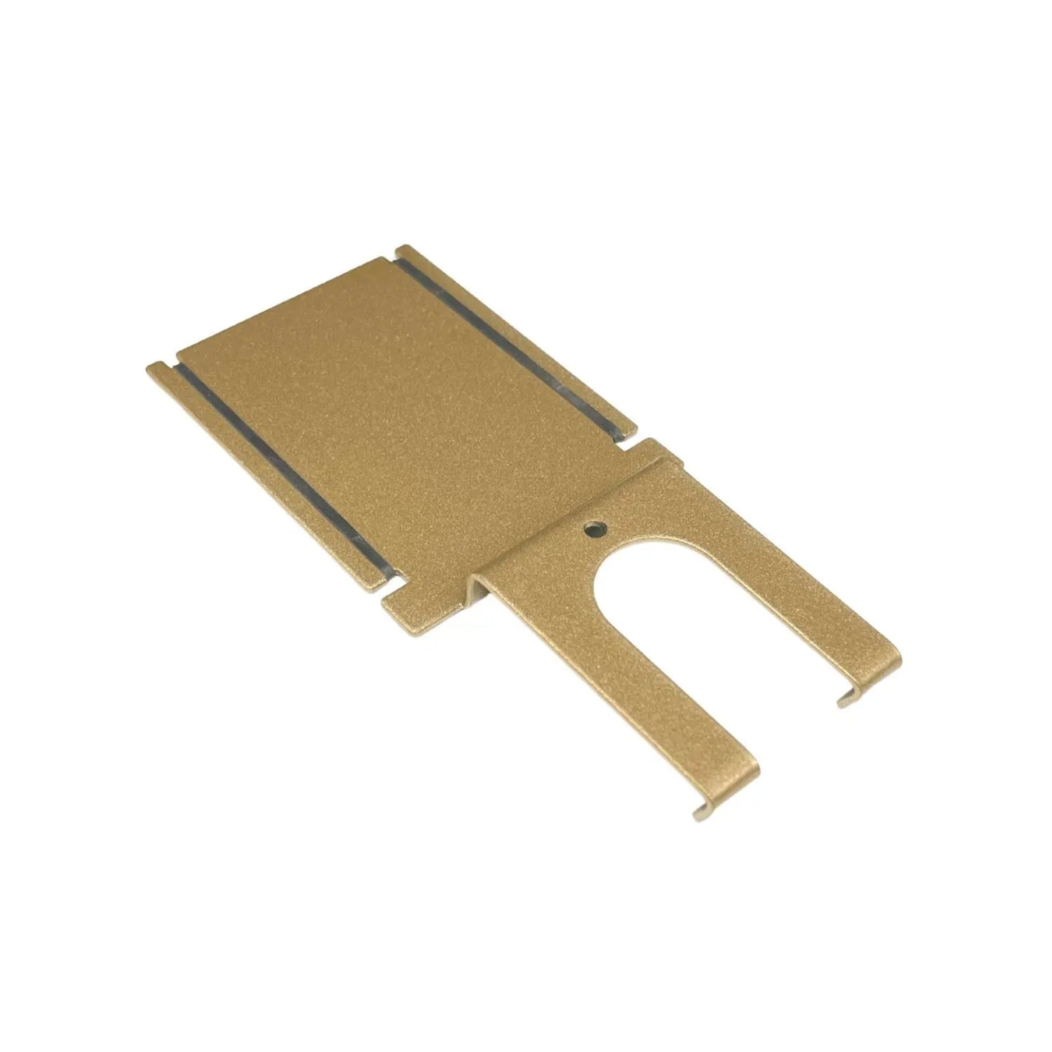 Black CosmoGlo Phone Clip part for secure attachment to smartphones, designed by The CosmoGlo.
