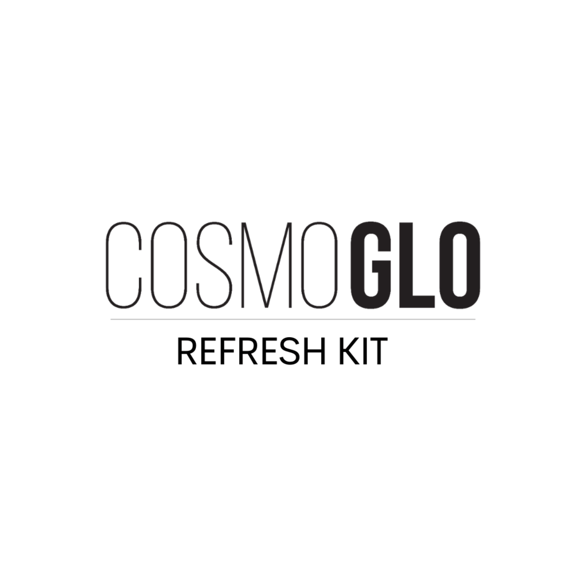 CosmoGlo Refresh Kit parts by The CosmoGlo, including various replacement components for glow therapy devices.