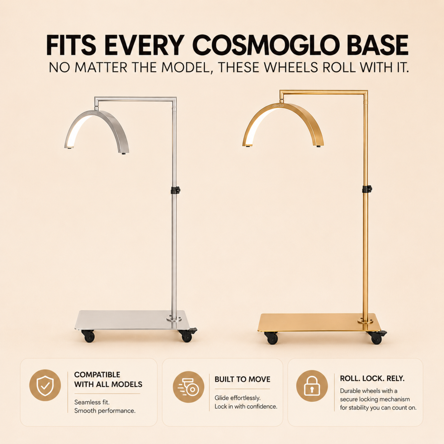CosmoGlo Wheel Kit parts by The CosmoGlo, featuring various components for assembly and repair of the lighting system.